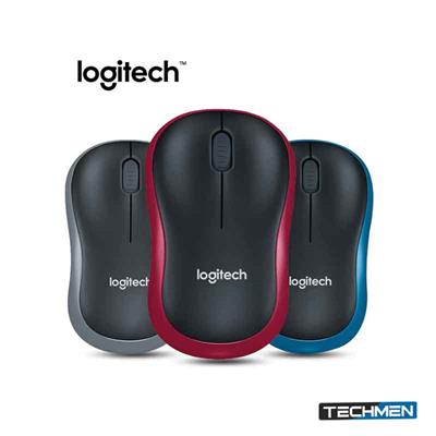 Logitech M185 Wireless Mouse - Swift Grey/red/blue