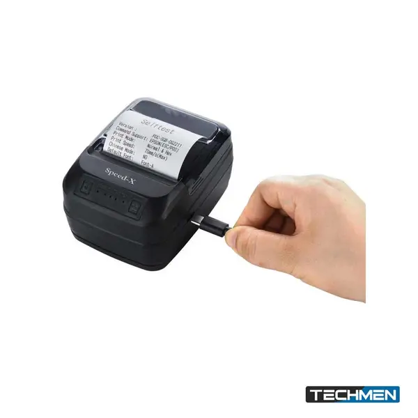 Speed-x BT450M Mini Portable Thermal Printer (58mm With Bluetooth+USB Interface)