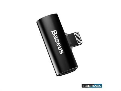 Baseus iP Male to Dual iP Female Adapter L46 in Black