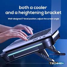 Memo FL08 Laptop Radiator Cooling Fan 2400RPM Turbo Compressed Air Cooler RGB 
