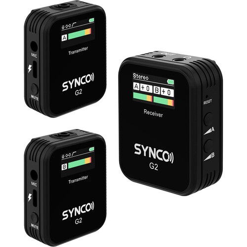 Synco G2-A2 Ultracompact 2-Person Digital Wireless Microphone System for Mirrorless/DSLR Cameras