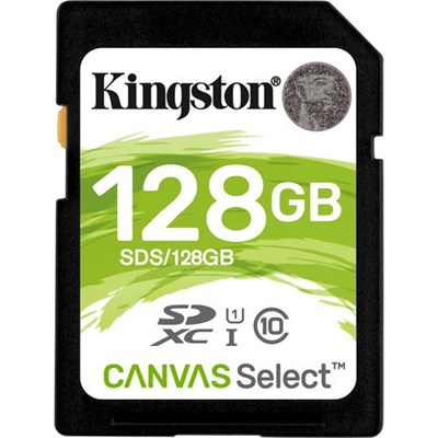 Kingston 128GB Canvas Select UHS-I SDXC Memory Card