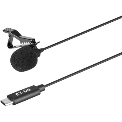 BOYA BY M3 Digital Omnidirectional Lavalier Microphone with Detachable USB Type-C Cable
