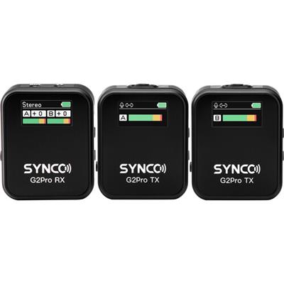 Synco WAir-G2-A2 PRO 2-Person Wireless Microphone System for Cameras and Smartphones