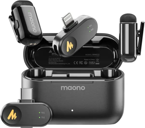 Maono Wave T1 Mini USB-C & Lightning Wireless Mic
