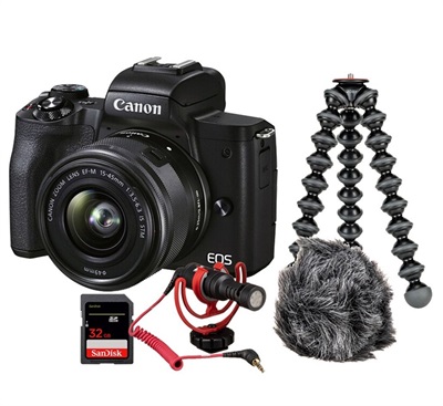 Canon EOS M50 Mark II Premium Vlogger Kit