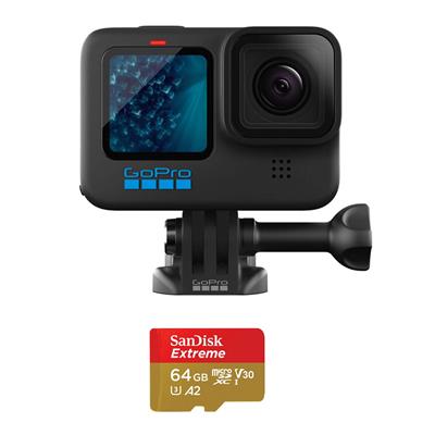 GoPro HERO 11 Black with 64GB MicroSD Card