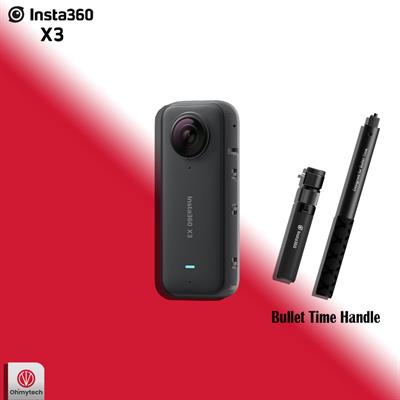 Insta360 X3 360° Camera with Insta360 Bullet Time Handle