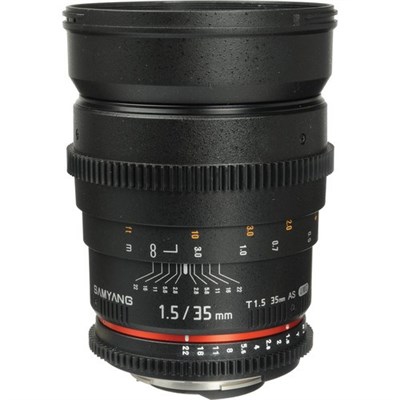Samyang 35mm T1.5 VDSLRII Cine Lens for Nikon F Mount