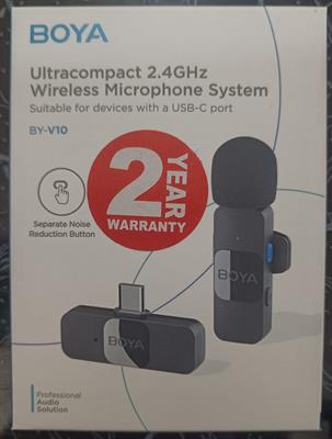 BY-V10 Ultracompact 2.4GHz Wireless Microphone System - BOYA