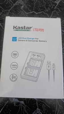 Kastar LED Dual Battery Charger for F970 battery