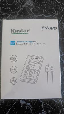 Kastar LED Dual Battery Charger for FV-100 Battery