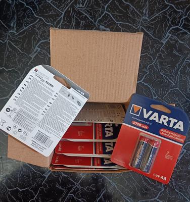 Varta AA 2700 mAh 1.2V Nickel Metal Hydride Rechargeable Battery pack of 2