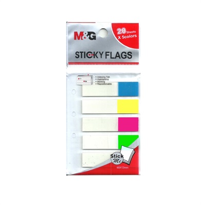 M&G YS-98 Neon Sticky Flags 5 Colours 