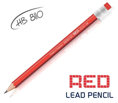 Mercury Red Graphite Pencil