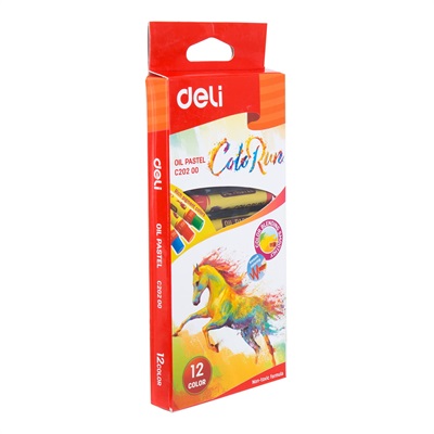Deli EC20200 ColoRun 12 Colours Oil Pastels