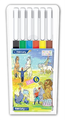 Mercury Assorted Colour Markers