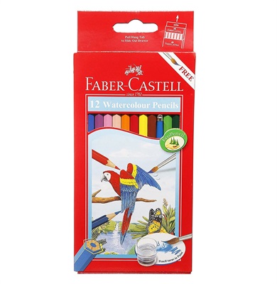 Faber-Castell 114462 Watercolour Pencils 12 Colours
