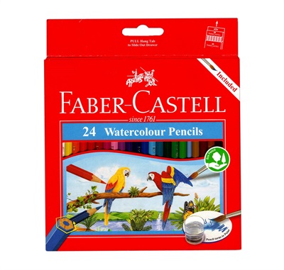 Faber-Castell 114464 Watercolour Pencils 24 Colours