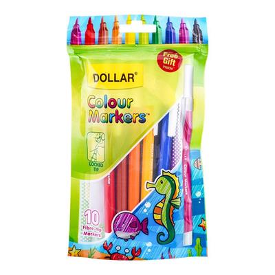 Dollar 10 Assorted Colour Markers