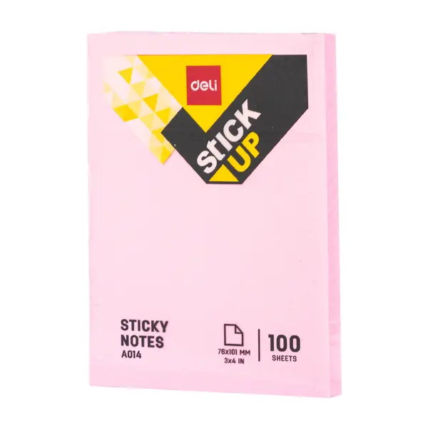 Deli EA01403 Pastel Sticky Notes 3x4 Inches 100 Sheets