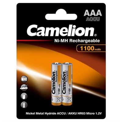 Camelion Ni-MH Rechargeable AAA Battery (Pencil Cell) Blister Pack