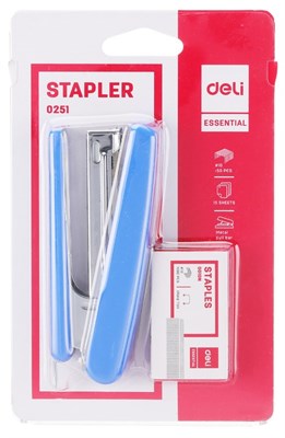 Deli E0251 Essential Stapler Blister Card Pack with Pins