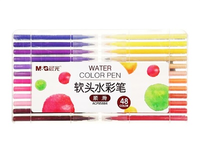 M&G ACP92-5 Brush Tip Washable Watercolour Markers