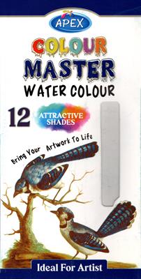 Apex A-1012 Colour Master Water Colour 12 Tubes