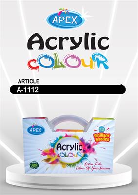 Apex A-1112 12 Acrylic Colour Set