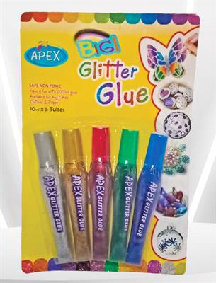 Apex GG-05 BIGI Glitter Glue 05 Colour Tubes