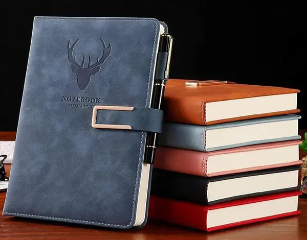 Boss 18-55 B5 Reindeer Office Notebook with  Magnetic Flap Lock Closure - 260 Pages