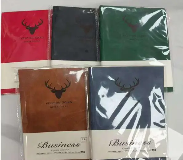 Boss 25-008 A5 Reindeer Leather Office Notebook - 192 Pages