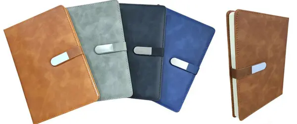 Boss 25-031 A5 Office Notebook with Magnetic Flap Lock Closure - 200 Pages