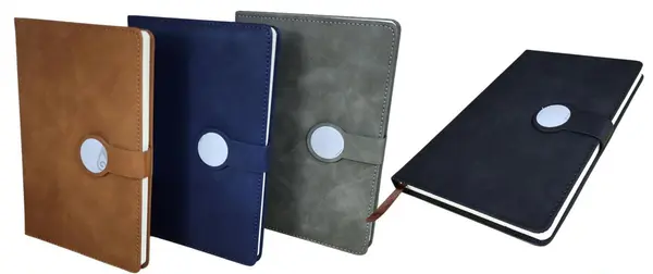 Boss 25-033 A5 Office Notebook with Magnetic Flap Lock Closure - 200 Pages