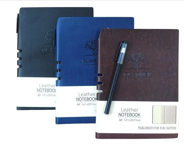 Boss 3725 A5 Planner Leather Office Notebook - 200 Pages