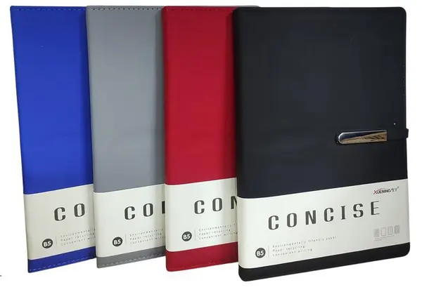 Boss 99-18 B5 Concise Office Notebook with Magnetic Flap Lock Closure - 200 Pages