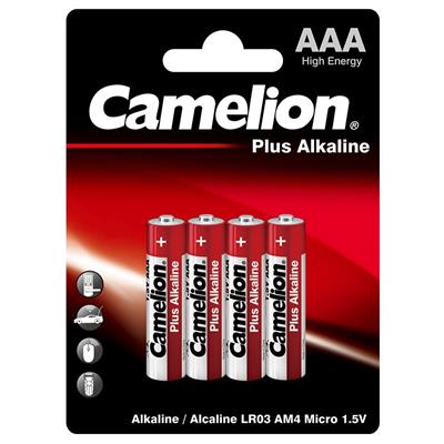 Camelion LR03 Plus Alkaline AAA Battery (Pencil Cell BP4)