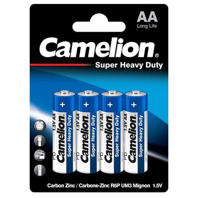 Camelion R6P Super Heavy Duty Blue AA Battery (Pencil Cell BP4)