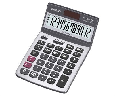 Casio AX-120ST 12-Digits Compact Desktop Calculator