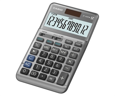 Casio JF-120FM 12-Digits Compact Desktop Calculator