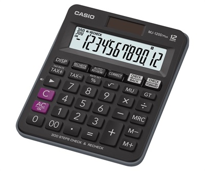 Casio MJ-120D Plus 12-Digits Mini Desktop Calculator