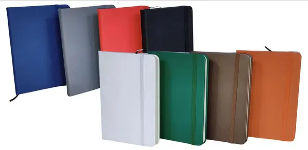 Boss 18-077 B5 PU Leather Office Notebook with Elastic Strap - 160 Pages
