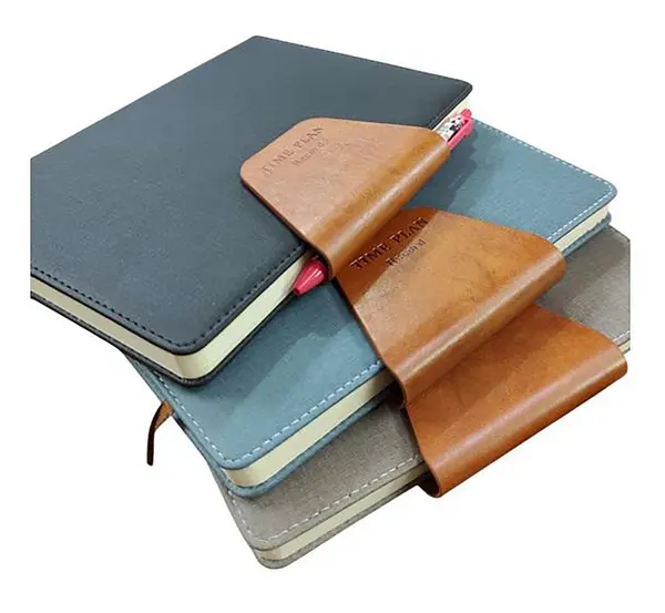 Boss 25-71 A5 Office Notebook with Magnetic Flap Lock Closure - 200 Pages