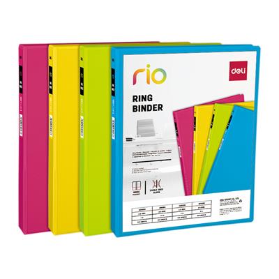 Deli EB10100 Rio 1.5-Inch A4 2D-Ring View Binder File