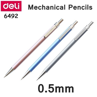 Deli E6492 0.5 mm Metal Mechanical Clutch Pencil