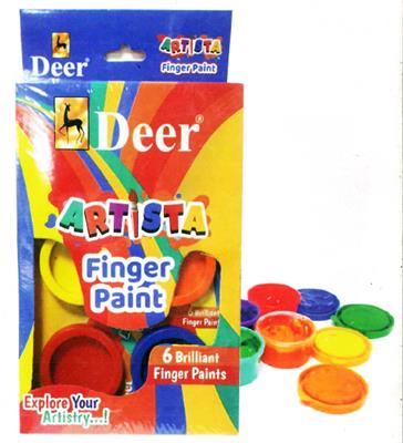 Deer 60009 Artista Finger Paints 06 Colours