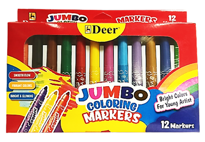 Deer 9-0-009-8 Jumbo Colouring Makers