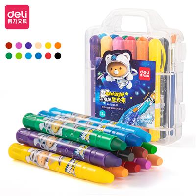 Deli 72136 Water Soluble Rotating Oil Pastels