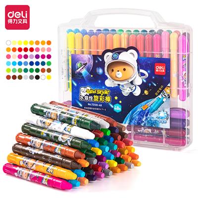 Deli 72136 Water Soluble Rotating Oil Pastels
